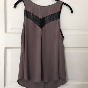 Gray and black tank top